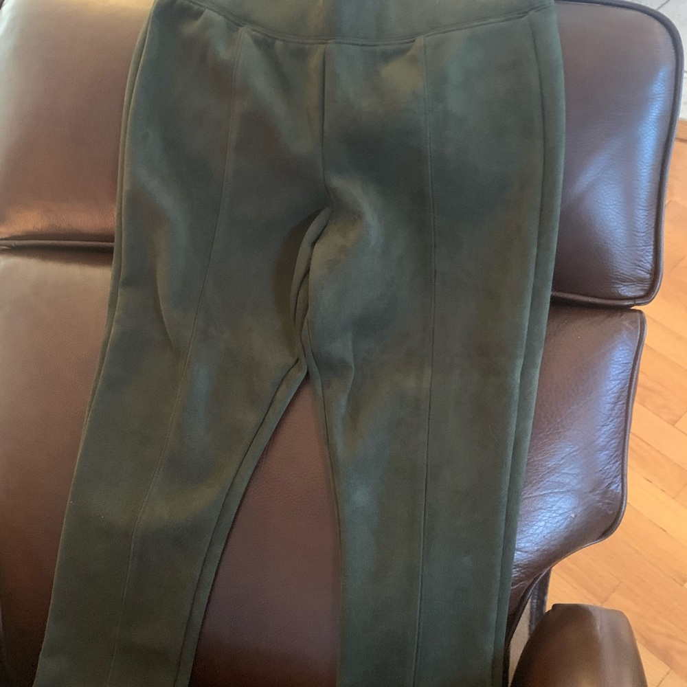Old Navy leggings. Faux suede. Olive green